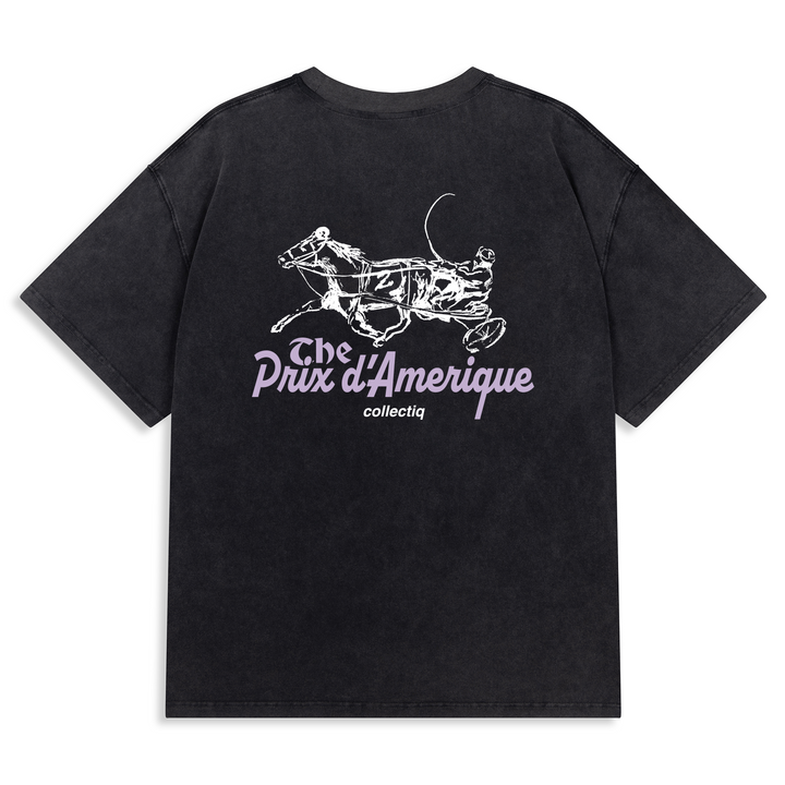 Trotting Prix Tee Faded Black