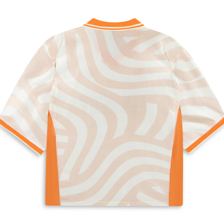 Wavy Petal Soccer Jersey Off White
