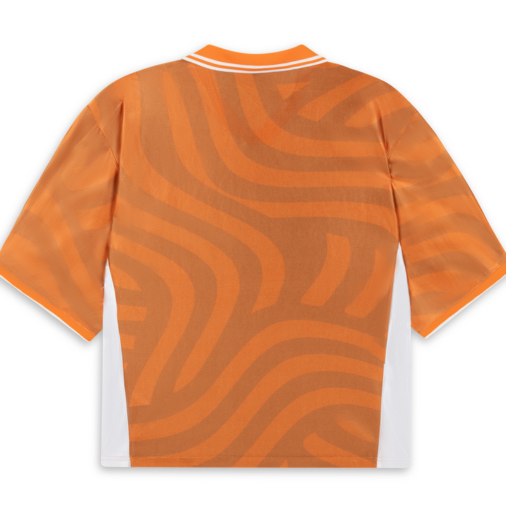 Wavy Petal Soccer Jersey Orange