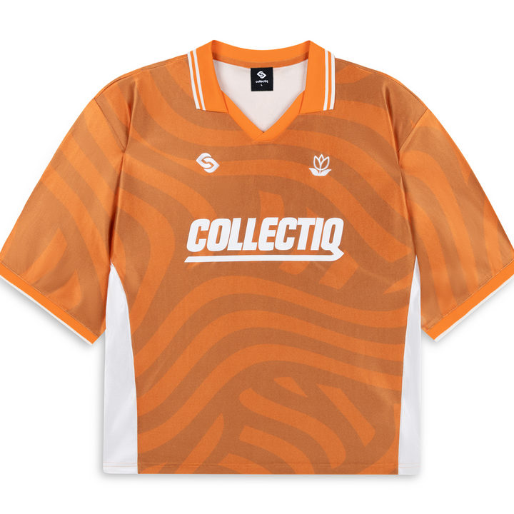 Wavy Petal Soccer Jersey Orange