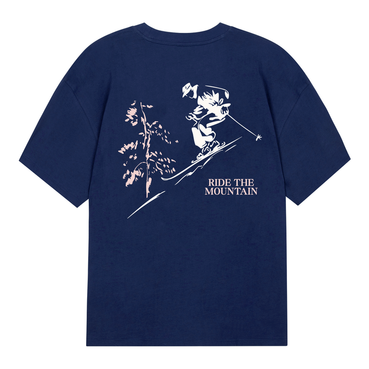 Ride The Mountain Tee Navy