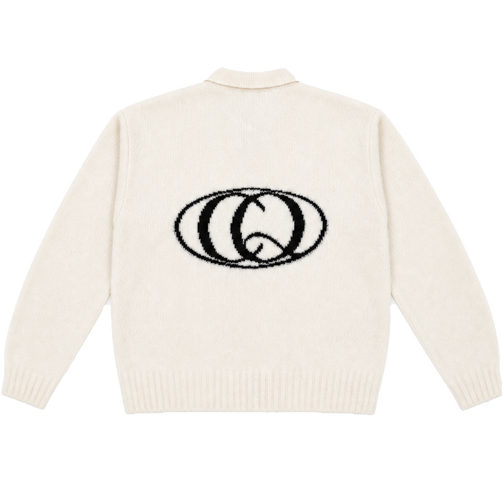 Sign Knit Polo Off White