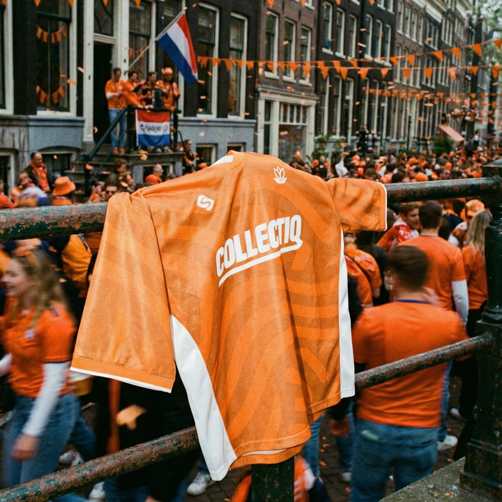 Wavy Petal Soccer Jersey Orange
