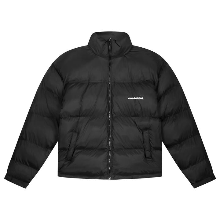 Logo Puffer Jacket Black