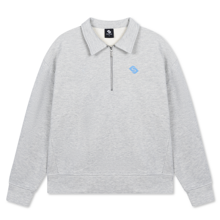 Olympus Half Zip Light Gray Marl