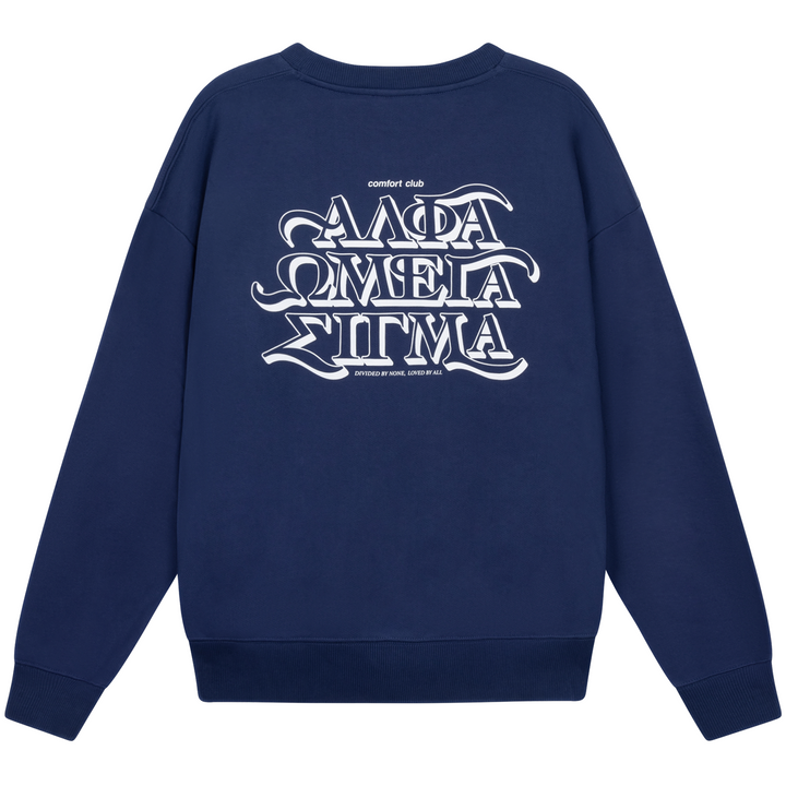 Omega Crewneck Medieval Blue