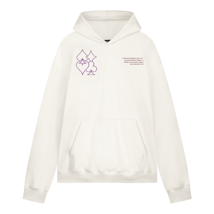 Royal Aces Hoodie Ivory White