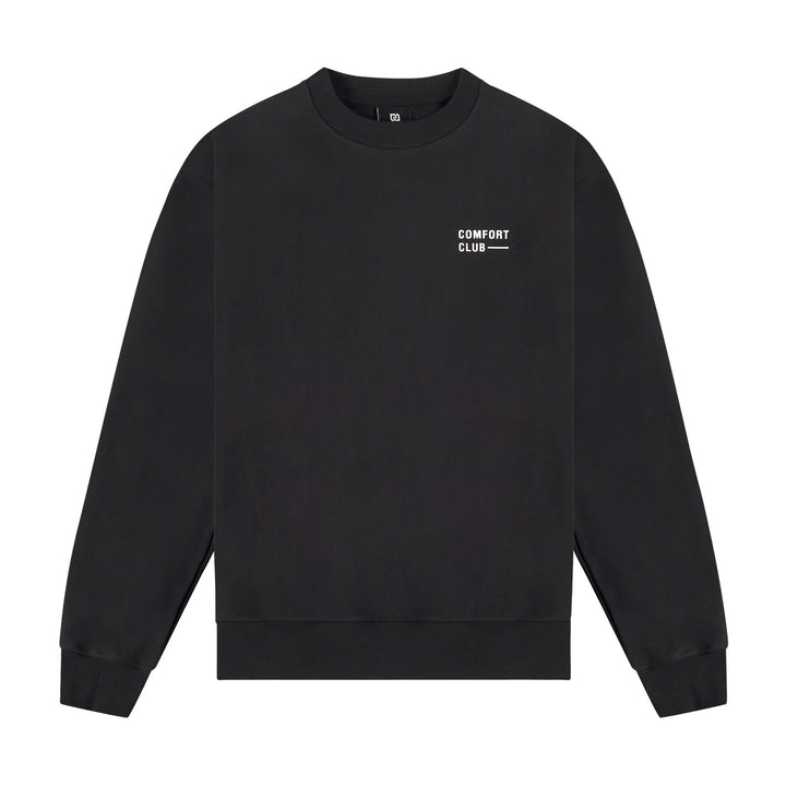Quote Crewneck Black White